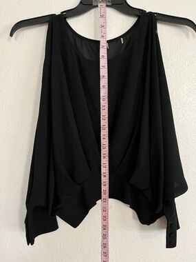 Classy semi-sheer Black Women's Top